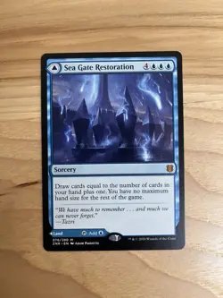 MtG - Sea Gate Restoration / Sea Gate, Reborn - Zendikar Rising - Near Mint - Image 1