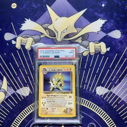 Pokemon Gym Challenge Unlimited Regular Finish Lt. Surge's Jolteon PSA 9! - Image 1