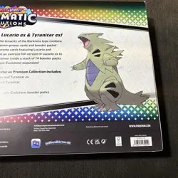 Pokemon TCG Prismatic Evolutions Lucario & Tyranitar ex Box 4 Promos + Oversize - Image 5