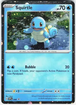 Squirtle (Cosmos Holo) 048 Holo Promo Scarlet & Violet Promo Pokemon Holo NM - Image 1