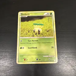 Pokemon: Sunkern Common HeartGold SoulSilver 85/123 LP+/NM - Image 1
