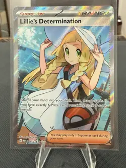Pokemon Mega Evolution Lillie’s Determination 169/132 Full Art Trainer NM - Image 1