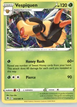 Vespiquen 012/189 Rare Astral Radiance Pokemon Near Mint - Image 1