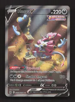 Hoopa V GG53/GG70 Holo V Rare Crown Zenith Galarian Gallery Pokemon Holo NM - Image 1