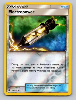 Electropower 172/214 Uncommon Lost Thunder Pokemon Reverse Holo NM - Image 1