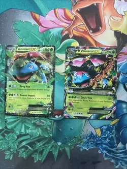Venusaur (EX 1/83) & Venusaur MEGA EX (2/146) XY Era Pokemon TCG LP - Image 1