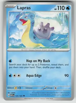 Lapras 131/165 Uncommon 151 Pokemon Near Mint - Image 1