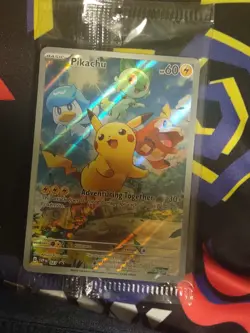 Pikachu SVP 027 [SEALED] Paldea Evolved Black Star Promo Full Art Pokemon NM/M - Image 1