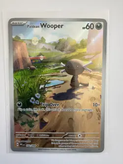 PALDEAN WOOPER 102/094 PHANTASMAL FLAMES ILLUSTRATION RARE POKEMON NM/M OKACHEKE - Image 1