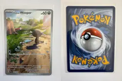 PALDEAN WOOPER 102/094 PHANTASMAL FLAMES ILLUSTRATION RARE POKEMON NM/M OKACHEKE - Image 3