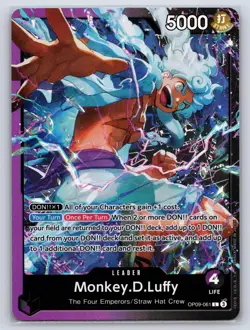 Monkey.D.Luffy OP09-061 Starter Deck 26: PURPLE/BLACK Monkey.D.Luffy NM - Image 1