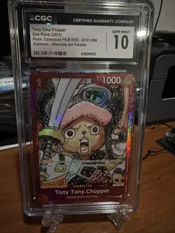 2023 Premium Coll. FILM RED #ST01-006 Tony Tony Chopper CGC 10 - Image 1