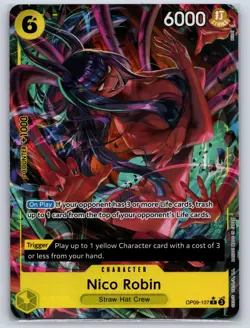 Nico Robin (107) (Parallel) OP09-107 Rare Emperors in the New World One Piece NM - Image 1