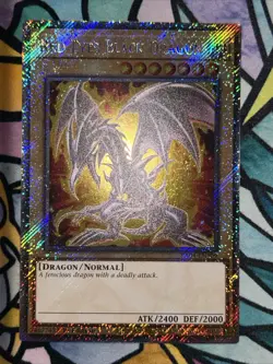 Red-Eyes Black Dragon Platinum Secret Rare RA04-EN109 Yugioh 7th Artwork - Image 1