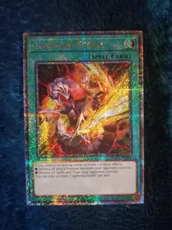 Lightning Storm (New Art) Quarter Century Secret Rare QCSR NM Yugioh - Image 1