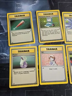 Trainer Base Set 7 Card Lot Potion, Bill, Switch, Gust Of Wind, Full Heal - Image 2