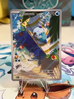 Pokemon TCG White Flare Oshawott Illustration Rare Card 105/86 English - Image 1