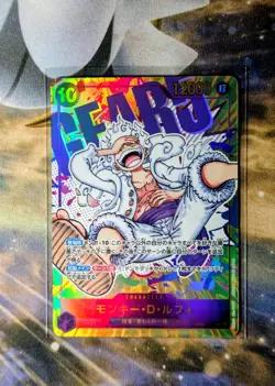 One Piece Japanese Card Monkey D Luffy OP05-119 Alt Art Awakening of New Era! NM - Image 1