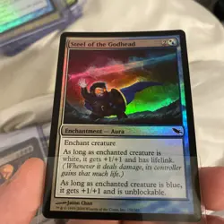 Foil Steel of the Godhead Magic Enchantment Aura Card - Image 1