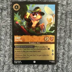 Disney Lorcana Wilds Unknown Chip Team Player 27/204 Common Foil - Image 1