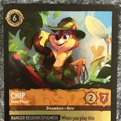 Disney Lorcana Wilds Unknown Chip Team Player 27/204 Common Foil - Image 5