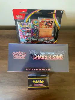 Pokemon TCG Chaos Rising ETB + Booster Bundle + 3 pack Blister. New and Sealed. - Image 2