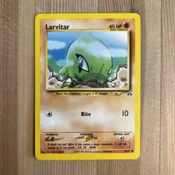 Larvitar 57/75 Neo Discovery Pokemon Card MP Condition - Image 1