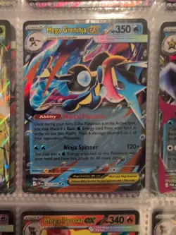 Pokemon Card Lot 216 Cards Holo EX Full Art Mega Cards Gengar Greninja Binder - Image 1