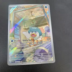 Pokemon Card Quaxly 206/193 Illustration Rare Paldea Evolved Near Mint - Image 1