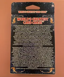 POKEMON - WORLD’S GREATEST CARD CHASE HANGER BOX 60 CARDS - 10 HOLOFOIL CARDS!! - Image 2