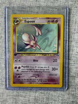 Espeon Pokemon Card (1/75, Holo Rare, 1st Edition Holofoil) - Image 1