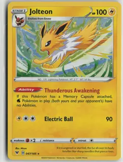 Jolteon 047/185 Holo Promo Miscellaneous Cards & Products Pokemon Near Mint - Image 1