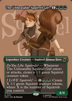The Unbeatable Squirrel Girl ** Borderless ** #371 - Marvel Super Heroes NM MTG - Image 1
