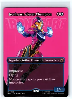 Ironheart, Clever Champion (Borderless) 360 Marvel Super Heroes MTG NM - Image 1