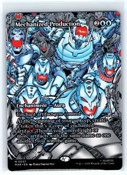Mechanized Production (Borderless) 57 Marvel Universe Eternal-Legal MTG NM - Image 1