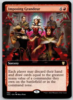 Imposing Grandeur (Extended Art) 62 Commander: Innistrad: Crimson Vow MTG LP - Image 1
