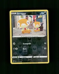 Scraggy 041/073 Common Champion's Path Pokemon Reverse Holo Near Mint - Image 1