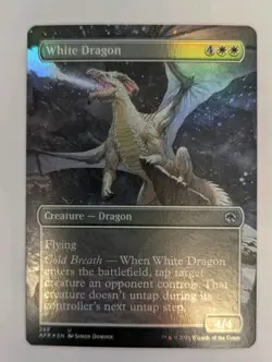 White Dragon (Borderless) Adventures in the Forgotten Realms Foil - MTG - Image 1