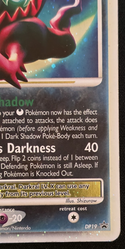Darkrai LV.X DP19 Black Star Promo Pokemon Diamond and Pearl MP - Image 5