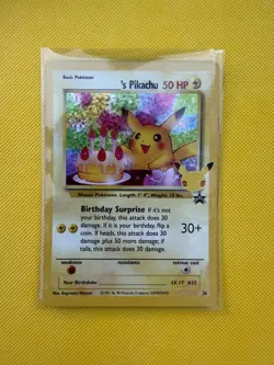 ___'s Pikachu Birthday #24 Celebrations Classic Collection NM Holofoil Pokemon - Image 1