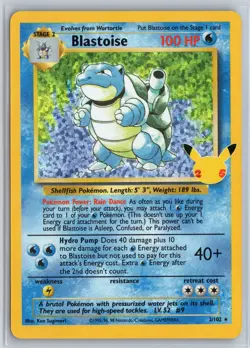 Blastoise Pokemon TCG Celebrations Holo Rare 2/102 Pokemon NM Holo - Image 1