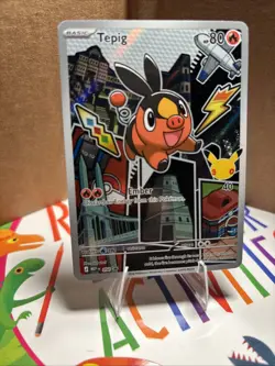 Pokemon Tepig Mega Black Star Promos 50 Holofoil First Partner Series 2 NM 050 - Image 2