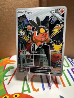 Pokemon Tepig Mega Black Star Promos 50 Holofoil First Partner Series 2 NM 050 - Image 3