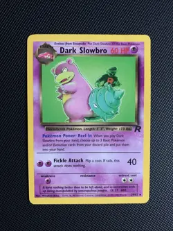 Dark Slowbro 29/82 Team Rocket Regular Pokemon TCG DMG/crease - Image 1