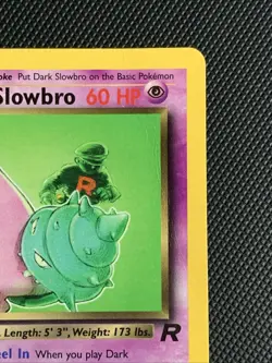Dark Slowbro 29/82 Team Rocket Regular Pokemon TCG DMG/crease - Image 3