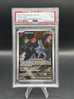 2023 POKEMON SVP EN-SV BLACK STAR PROMO #052 MEWTWO PSA 7 - Image 1