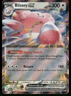 2024 Blissey ex - 134/167 Double Rare Holo NM SV06: Twilight Masquerade Pokemon - Image 1