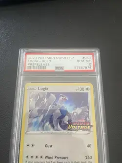 PSA 10 2020 POKEMON TCG SWSH PROMO LUGIA PRERELEASE SWSH069 HOLO ENG - Image 2