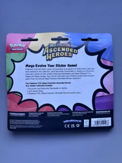 Pokemon TCG Ascended Heroes Gastly Tech Sticker 3-Pack Blister New Sealed - Image 2