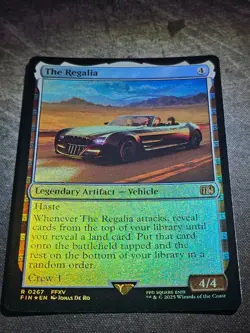 MTG Final Fantasy The Regalia Legendary Artifact - Vehicle RARE FOIL FIN 267 - Image 1